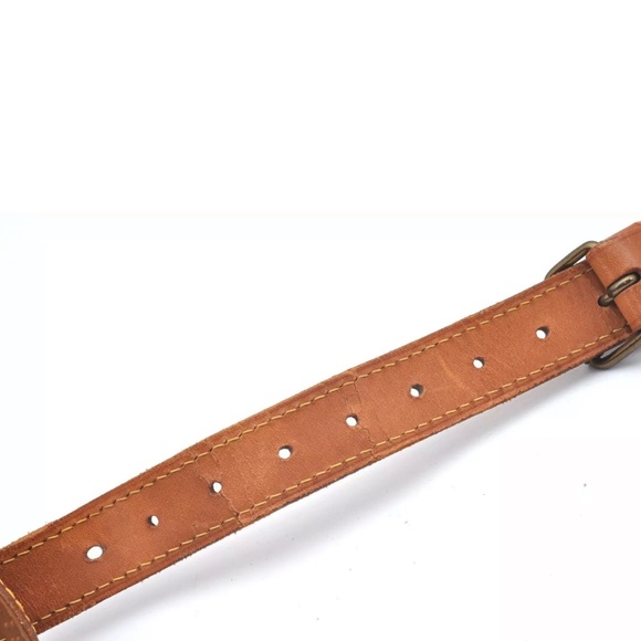 LOUIS VUITTON Replacement Vachetta Leather Shoulder Strap with LV Clasps and Pad - Picture 13 of 17